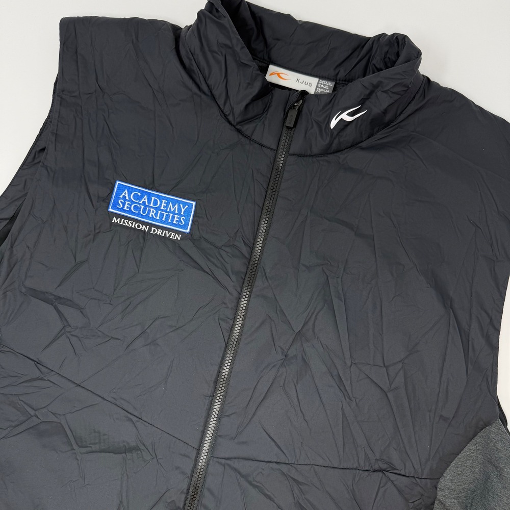 Kjus‎ Radiation Men's Black Puffer Vest Size 54 XL Regular Fit LOGO